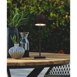 AMBIA GARDEN Solarleuchte Metall 10,70x38,00 cm 4-fach schaltbar Schwarz