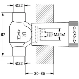 Grohe Unterputz-Ventil-Unterteil, 29804000