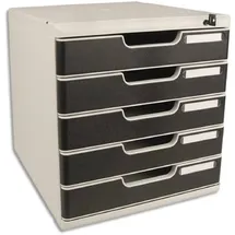 Exacompta 331014D MODULO A4+ 5 abschließbare Schubladen - Schwarz