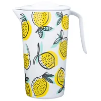 Gedalabels Krug mit Deckel Zitronen 1,5l | Karaffe | Outdoor | Outdoorgeschirr | Saftkrug | Camping | Garten | Sommer | GEDA Labels | Campinggeschirr | Pitcher