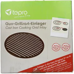 Tepro Guss-Grillrost-Einleger in schwarz Ø 30,5 cm