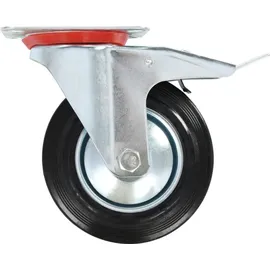 vidaXL Lenkrollen mit Doppelbremsen 4 Stk. 160 mm