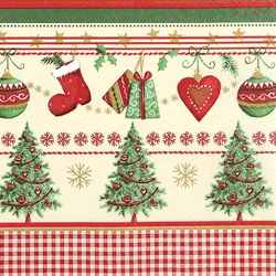 Home Fashion®, Traditional Christmas, Lunch-Servietten aufgefaltetes Maß 33 cm x 33 cm, im Viertelfalz, 20 Stück pro Pack