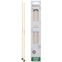 KnitPro K22306 Jackenstricknadeln, Bamboo, Braun, 25 cm x 3.5 mm, 2 Count
