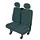HP Autozubehör 22417 Doppelsitzschoner 4teilig Polyester Grau Doppelsitz