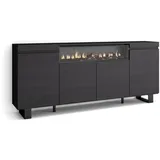 SKRAUT HOME Sideboard, Schwarz
