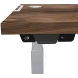 Fellowes Tischplatte Levado walnuss rechteckig 160,0 x 80,0 x 2,5 cm