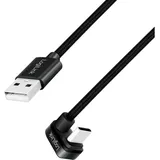 Logilink USB-C auf USB-A 3 m Schwarz