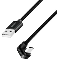 Logilink USB-C auf USB-A 3 m Schwarz