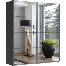 WIMEX Schwebetürenschrank England 180 x 236 x 65 cm Grau
