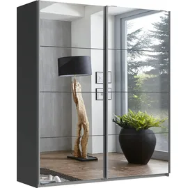 WIMEX Schwebetürenschrank England 180 x 236 x 65 cm Grau