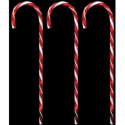 FHS LED-Zuckerstangen 6 Stäbe rot/weiß 35395