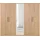 Priess Kleiderschrank 231 x 195 x 54 cm Beige/Weiß