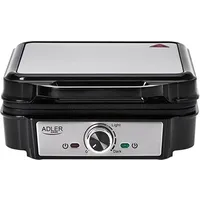 Adler Waffeleisen AD 3083 Schwarz, Silber