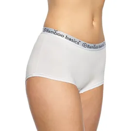 Bamboo basics Damen Hipster IRIS, 2er Pack - Panty, atmungsaktiv, Single Jersey Weiß XL