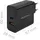 Qoltec Super Quick Pd Ladegerät, 1xusb-c 1xUSB 65W 5-20V 1.5-3.25A Laptop Smartphone Schwarz