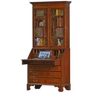 Kai Wiechmann Sekretär Aufsatzsekretär Mahagoni 82 cm