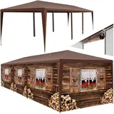 Tectake tectake® Pavillon Almhütte wasserdicht, UV-beständig
