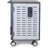 Ergotron ZIP40 Ladewagen für 40 Tablets oder 30 Notebooks mit patentierter PowerShuttle Technologie