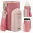 lionelo Thermup Go Evo Tragbarer Babyflaschenwärmer, hält Flüssigkeiten warm, 5 Betriebstemperaturen von 38 bis 50o C, USB-C Aufladung, bis zu 9 Stunden Betrieb, LCD Display