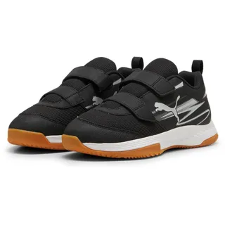 Puma Varion II Hallenschuhe mit Klettverschluss Kinder 01 black/cool light gray/gum 35
