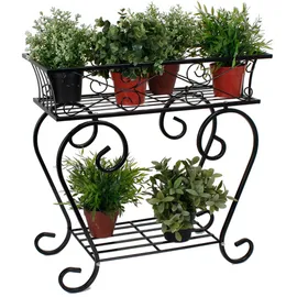 Garden Pleasure Blumenständer 28 x 58 x 59 cm Schwarz