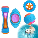 Schwimmspielzeug für Hundepool, Wasserspielzeug für Hunde - Flexibler Hundepool und Wasserspielzeug,Interaktives Spielzeug mit integriertem Quietscher, Schwimmbecken für Hunde und Welpen zum Spielen m