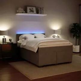 vidaXL Boxspringbett 160 x 200 cm Hellgrau