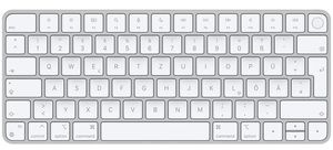 Apple Tastatur Magic Keyboard mit Touch-ID (2021), MK293D/A, kompaktes und flaches Design, Bluetooth
