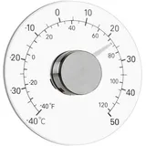 Memkey - Fensterthermometer für den Außen- und Innenbereich, keine Batterie erforderlich, transparentes Zifferblatt, Wetterthermometer, genaue