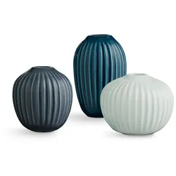 Kähler Design - Hammershøi Vase Miniatur, grün (3er-Set)