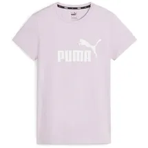 Puma Essentials Logo T-Shirt Damen 60 - grape mist M