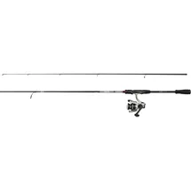 Abu Garcia Max X Spinning Combo |Flusswasserangler Angelrute & Rolle Hecht Barsch & Zander | Starkes Leichtgewicht & Vielseitig | Schwarz & Grau 1.83m Moderat schnelle Rute | 2000er Rolle