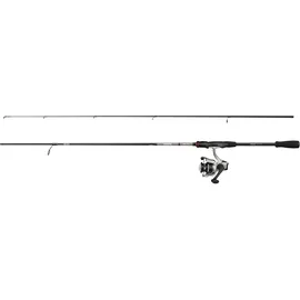 Abu Garcia Max X Spinning Combo |Flusswasserangler Angelrute & Rolle Hecht Barsch & Zander | Starkes Leichtgewicht & Vielseitig | Schwarz & Grau 1.83m Moderat schnelle Rute | 2000er Rolle