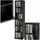 Tectake CD-Regal 90 x 21 x 20 cm Schwarz