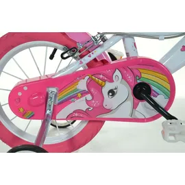 DINO BIKES Unicorn 16 Zoll RH 28 cm weiß/rosa