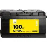 Denagi Start Autobatterie AGM Batterie 12V 100Ah hohe Startleistung Wartungsfrei