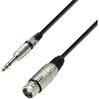 Adam Hall Mikrofonkabel K3BFV0600 XLR-Buchse / 6,3mm-Stereoklinke 6m
