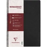 Clairefontaine 781451C Spiralbuch (DIN A4, 21 x 29,7 cm, Age Bag liniert mit Rand, 50 Blatt) 1 Stück schwarz