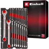 Einhell Gabelringschlüssel Set 19-teilig Stahl rot