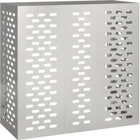 vidaXL Klimaanlagenabdeckung 110 x 50 x 105 cm Edelstahl