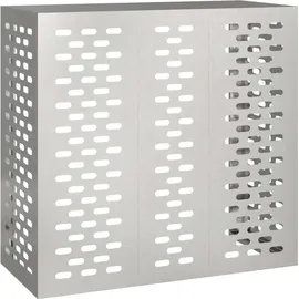 vidaXL Klimaanlagenabdeckung 110 x 50 x 105 cm Edelstahl
