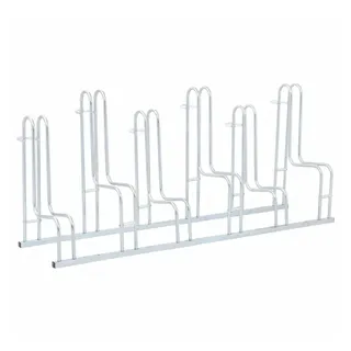 vidaXL Fahrradständer für 6 Fahrräder Freistehend Verzinkter Stahl