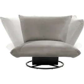 INOSIGN Drehsessel »Cremona« 360° drehbar mit Metallfuß grau