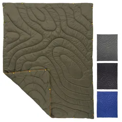 KINGCAMP Camping Decke Contour Picknick Strand Matte Park Decke Leicht Reise Farbe: Olive Green