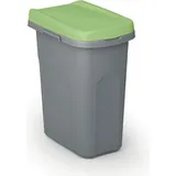 stefanplast Korb für sortierten Abfall HOME ECO SYSTEM, Kunststoff, 15l, graugrün