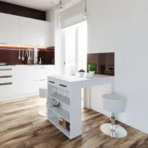 Vicco Esstisch-Set Repose 67 x 100 cm Weiß