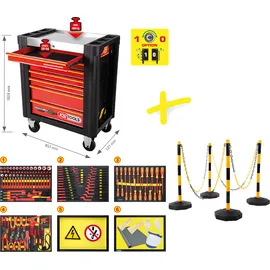 KS Tools PERFORMANCEplus e10 mit isolierten Werkzeugen für Hybrid- und Elektrofahrzeuge, 164 tlg.