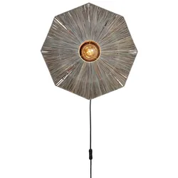 GOOD & MOJO Wandleuchte "Panama", grau (dunkelgrau), Ø 45cm, Lampen, Nachhaltig