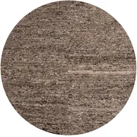 Woood Efia Wollteppich 200 x 202 cm Braun